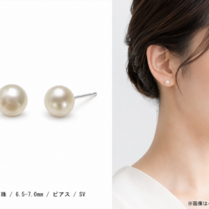 アコヤ真珠 ピアス 6.5-7.0mm A-76