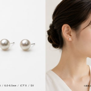 アコヤ真珠 ピアス 6.0-6.5mm A-79