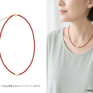 サンゴ ネックレス 2mm S-203