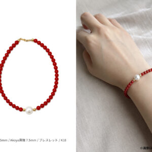 サンゴ ブレスレット 3.0-3.5mm S-84